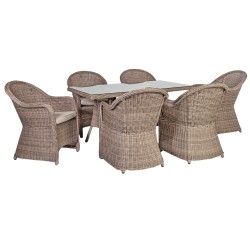 Garden furniture set TOSCANA table, 6 chairs