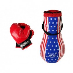 Kids Punch Bag Kit Childrens Mega Boxing Set + Gloves Boxing Bag Set 40 cm