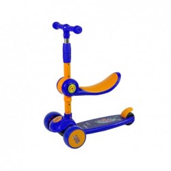 Three-wheeled balance scooter Saddle Blue Music Diodes Cat