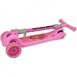Tricycle Balance Scooter Luminous Wheels Pink Girl