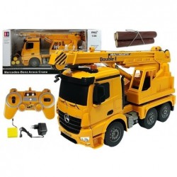 Mercedes-Benz Arocs 2.4G Remote-Controlled Crane with Wood