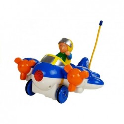 Baby R/C Airplane with Remote Control Steering Wheel Blue