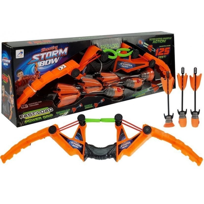 Set Bow 3 Arrows Sports Orange 58 cm