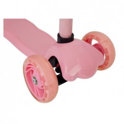Children's Scooter Three-Wheeled Balance Model 918 with LED Pink