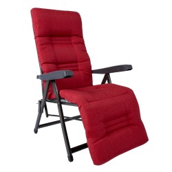 Deck chair CERVINO red
