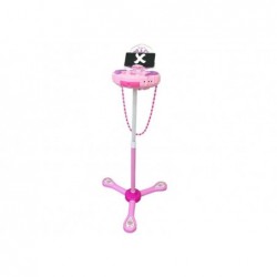 Music Box on Stand Microphone Speaker Pink