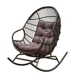 Кресло-качалка EGG, темно-коричневый