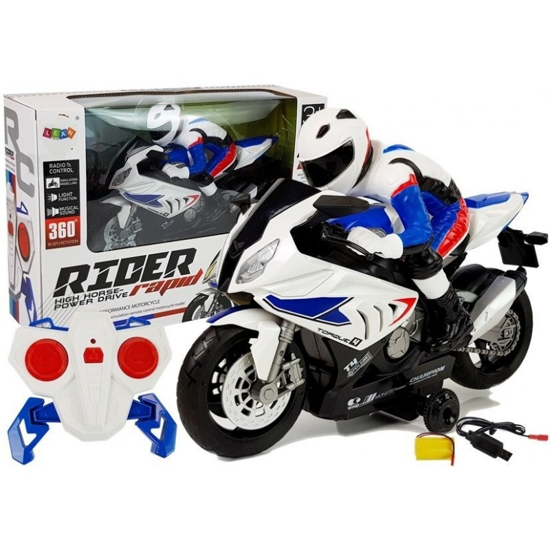 RC Motorcycle R / C 2.4G White