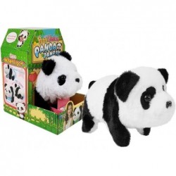 Interactive Panda Black and White Walks Opens Mouths Makes sounds on batteries