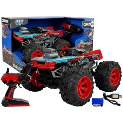 Remote Controlled Terrain Car 1:14 2.4G RC Red Big Wheels 