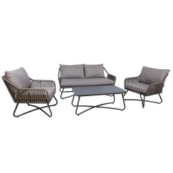 Garden furniture set ANDROS table, sofa and 2 armchairs
