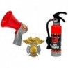 Firefighter's Set Backpack Flashlight Fire extinguisher Megaphone