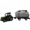 Green Tractor with Milk Tank Trailer Remote Control 2.4G