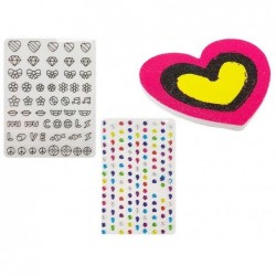 Nail Painting Set Glitter Dispenser Coloured Stickers