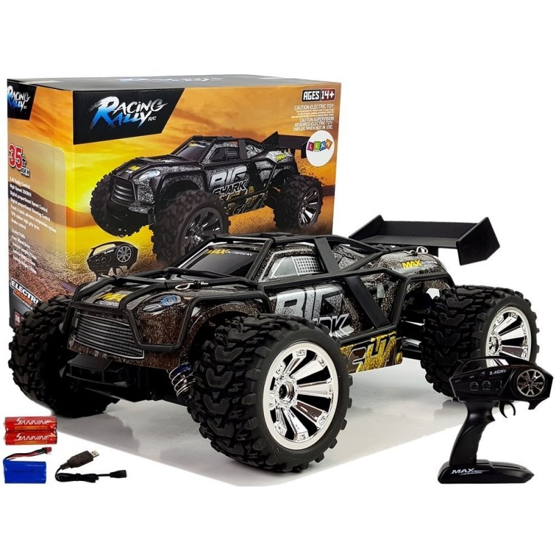 Off-Road Remote Controlled Brown & Yellow 2.4G 1:18 35 km/h Speed Control
