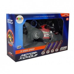 Sports Motorcycle 2.4G Remote Controlled Racer Range 35m Red