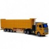 Truck with Large Trailer Remote Control 27 Mhz 1:48 Yellow