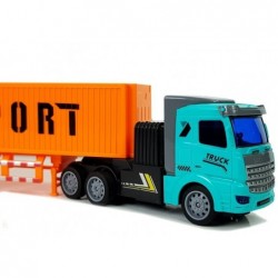 Remote Controlled 27 Mhz 1:48 Orange Delivery Truck