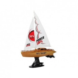 Remote Controlled Sailboat 50 cm Pilot Rudder 27 Mhz