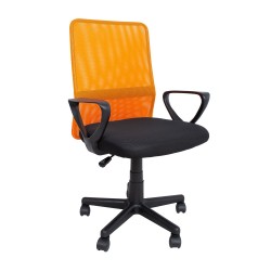 Task chair BELINDA black orange
