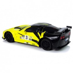 Sports Car R/C 1:24 Corvette C6.R Yellow 2.4 G Lights
