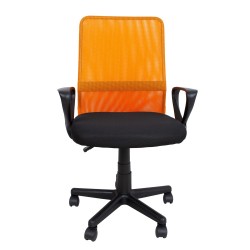 Рабочий стул BELINDA черный оранжевый