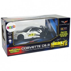 Sports Car R/C 1:24 Corvette C6.R White 2.4 G Lights