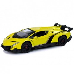 Remote Controlled Lamborghini Veneno Yellow 2.4 G Pilot Steering Wheel Sound Lights