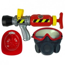 Brigade Set Fire Extinguisher Water Mask Helmet Red