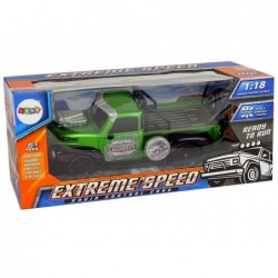 Remote Controlled 1:18 Green Pick-up Truck