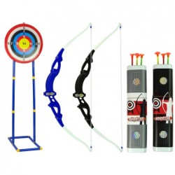 Shooting Set Bow Shield on Stand 134 cm Quiver Pistols