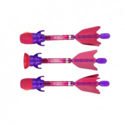 Shooting Bow Arcade Game For Kids Pink Glowing Arrows Whistle