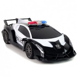 Police Racing Car  Police Vehicle 1:16 LED Lights  Remote-controlled  COLOUR BLACK