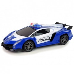 Police Racing Car  Police Vehicle 1:16 LED Lights  Remote-controlled  BLUE