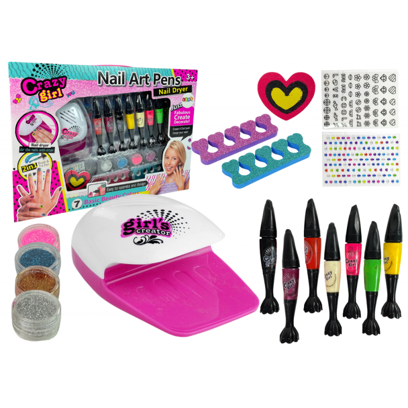 Nail Art Kit, Stickers, Nail Salon Pens and Makeup Bag, | Nail art kit,  Unicorn nail art, Unicorn nails