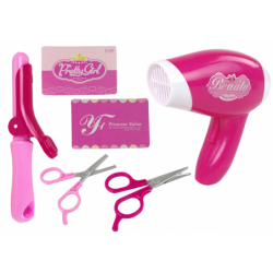 Beauty set for the little lady Hairdressing accessories + battery-operated hairdryer