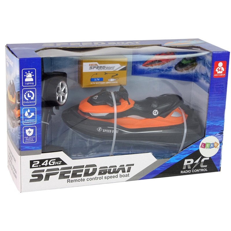 Remote Controlled Watercraft + R/C remote control and battery SPEED BOAT