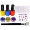 Large Nail Painting Set Nail Lacquers Stickers Separators