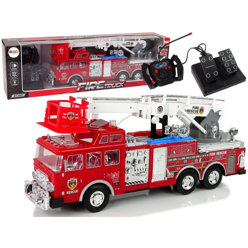 Remote Controlled Fire Station Gas Pedal Brake Remote Control Sound