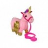 Mascot Interactive Horse Pink Golden Wings Music