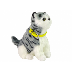 Interactive Plush Kitty Soft fur Stroke its head and learn its functions