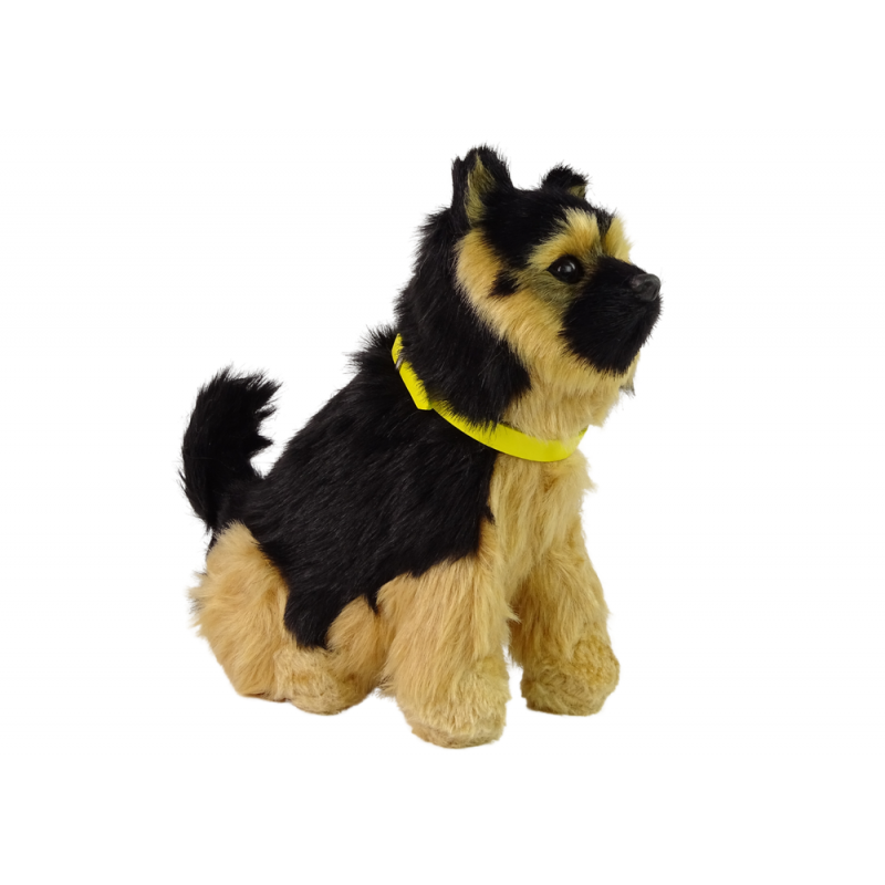 Interactive Plush Dog Soft fur German Shepherd Dog Stroke its head and learn its functions