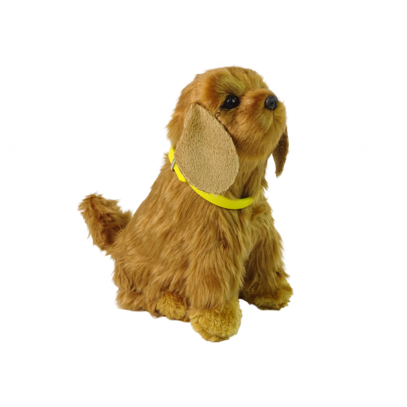 Interactive Plush Dog Soft fur Cocker Spaniel breed  Stroke its head and learn its functions