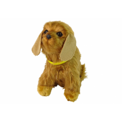 Interactive Plush Dog Soft fur Cocker Spaniel breed  Stroke its head and learn its functions