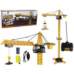 Huge crane + R/C remote control  Height 183 cm 2 working levels