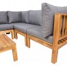 Gardenfurniture set FINLAY corner sofa and table