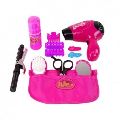 Beauty Hairdressing Set Hair dryer Curling iron Pink