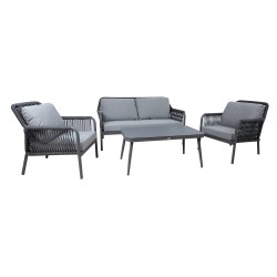 Garden furniture set HELA table, sofa and 2 armchairs