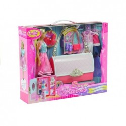 Doll with Accessories Wardrobe in a Bag