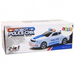 Police Car 2in1 Transformers Sounds Shots Lights